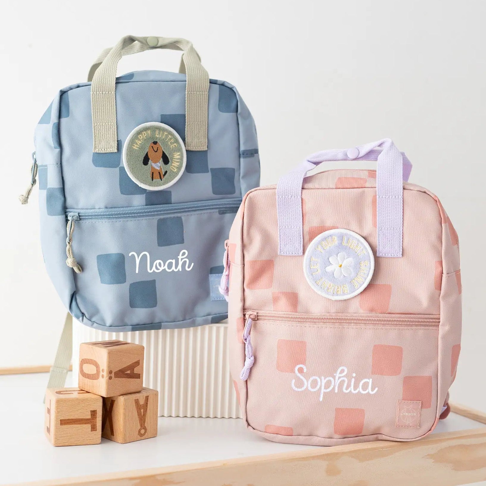 LÄSSIG Kindergartenrucksack Square "Pattern Party" personalisierbar - wunderwunsch