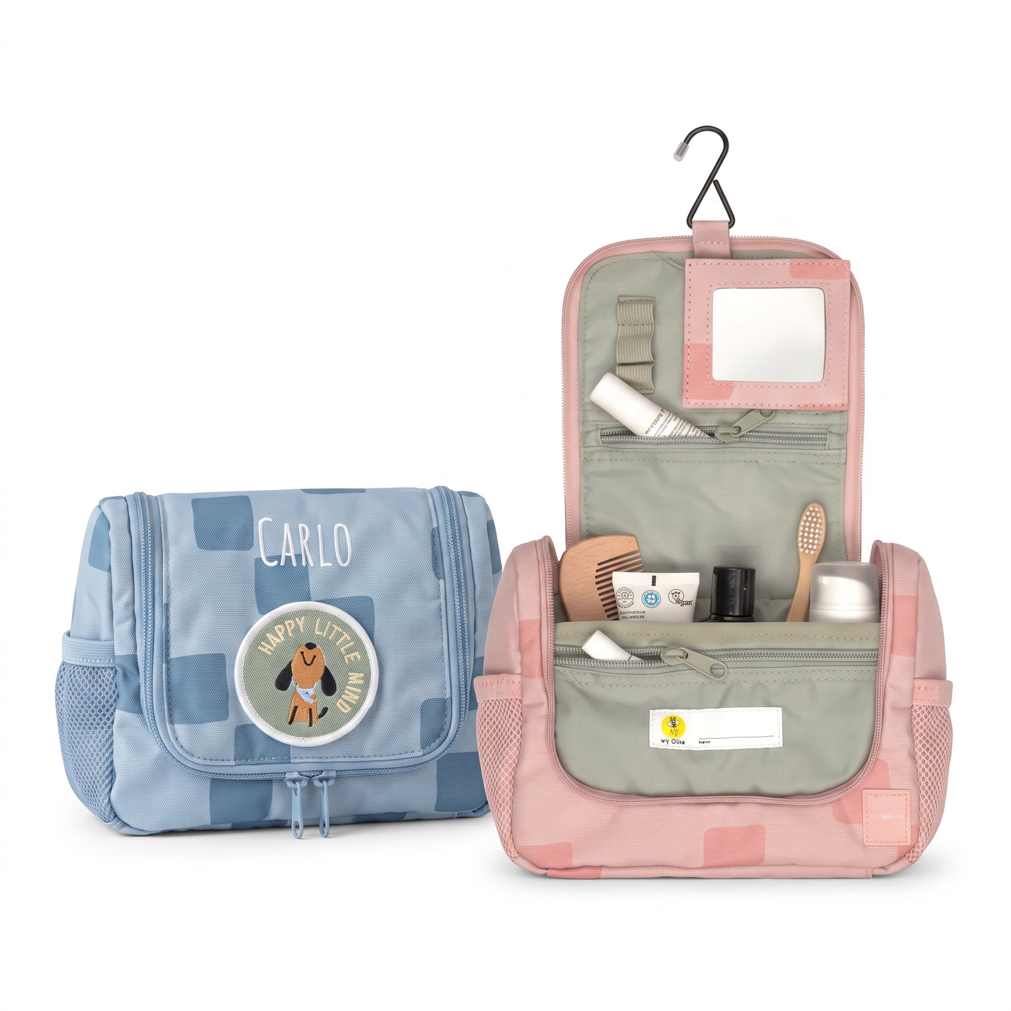 LÄSSIG Kulturtasche Kinder "Pattern Party" personalisierbar - wunderwunsch