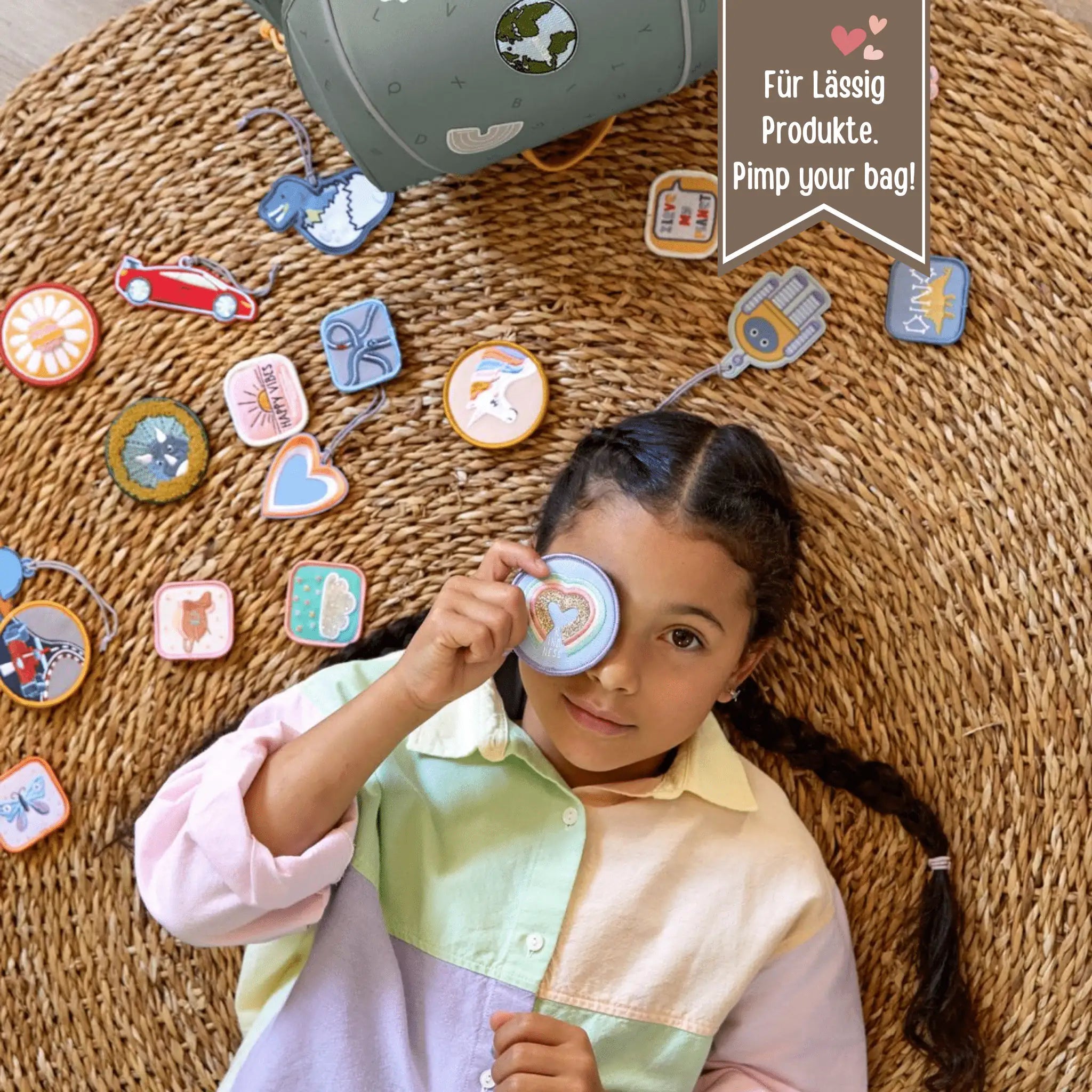 LÄSSIG Patches für Rucksäcke, Koffer & Kulturtaschen - wunderwunsch