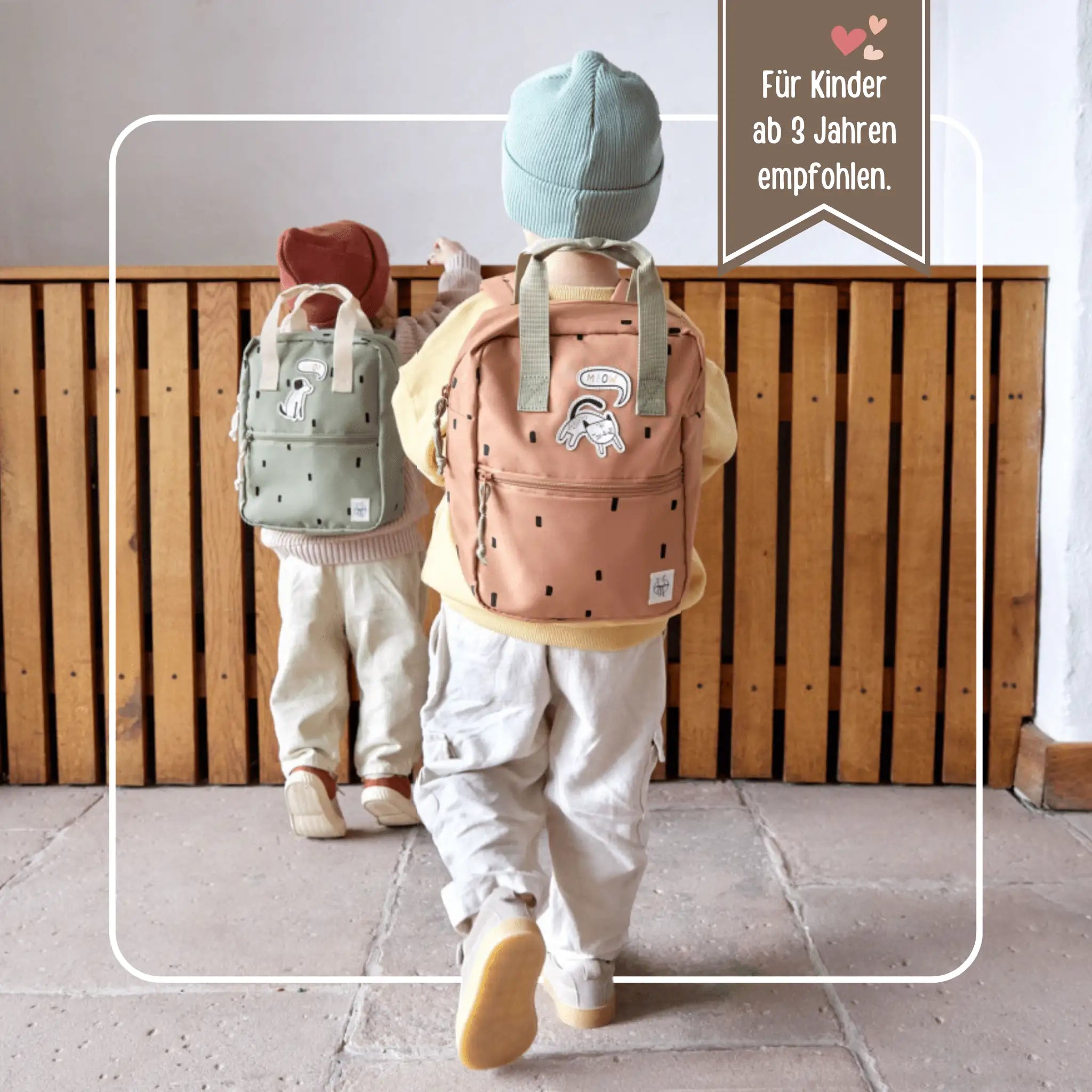 LÄSSIG Rucksack "Punkte eckig" personalisiert - wunderwunsch