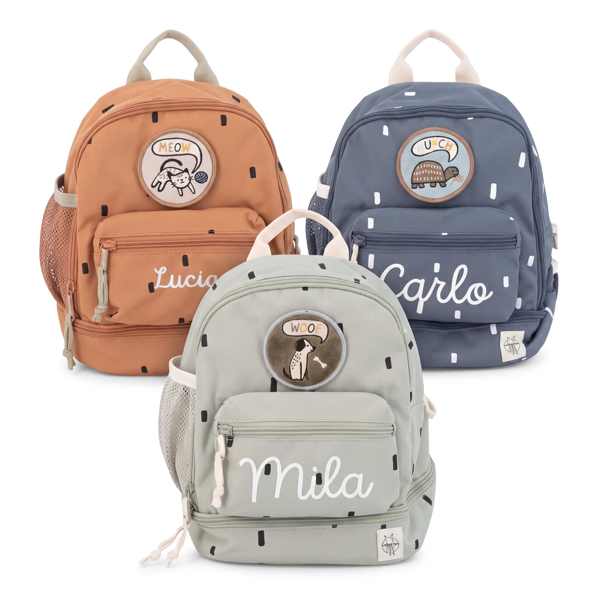 LÄSSIG Rucksack "Punkte rund" personalisiert - wunderwunsch