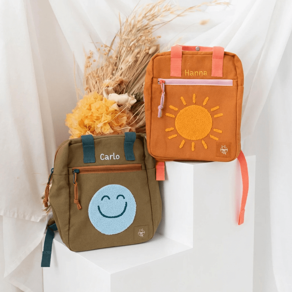 LÄSSIG Rucksack "Sonne" oder "Smiley" personalisiert - wunderwunsch