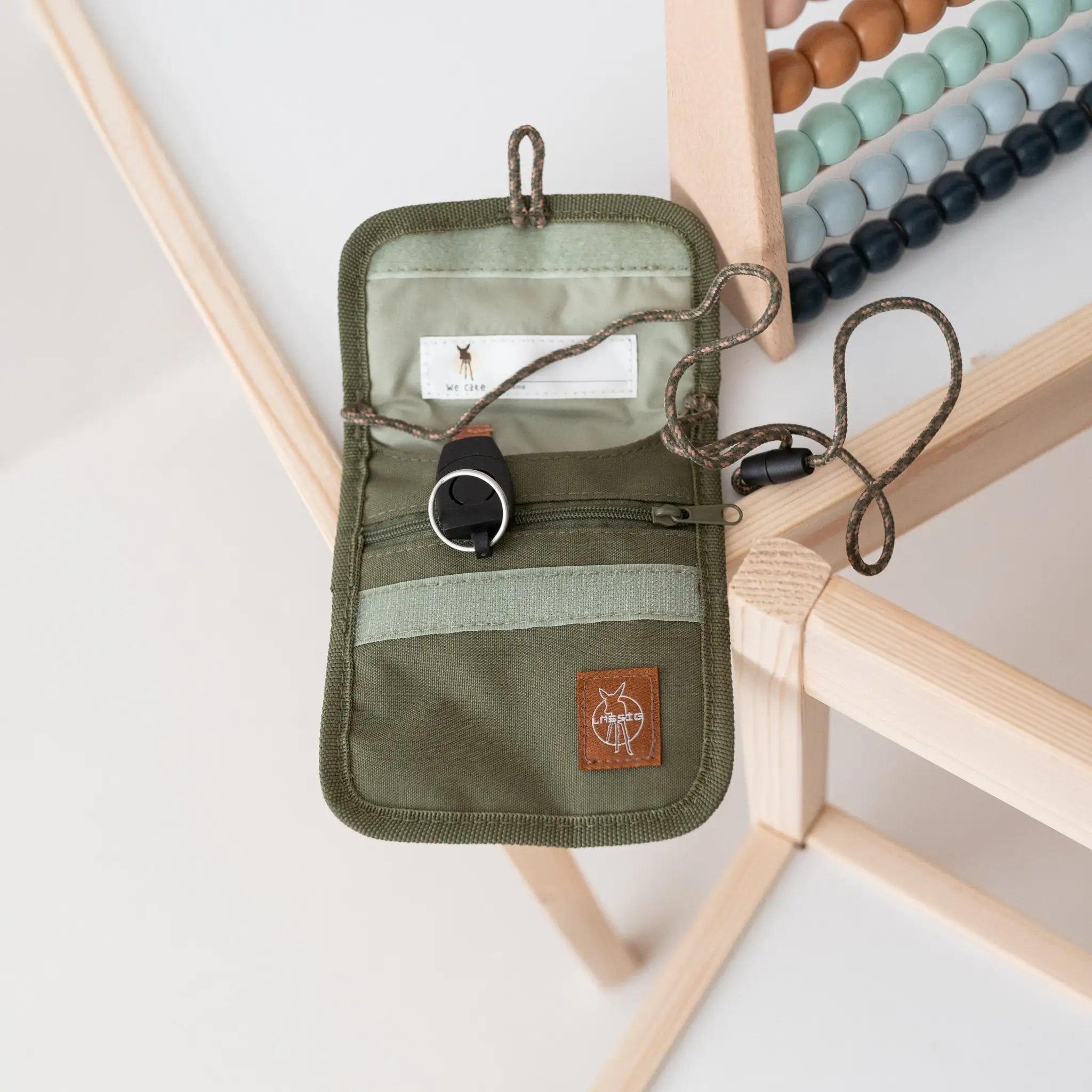 LÄSSIG Schulranzen Set 7 - teilig - Olive - wunderwunsch