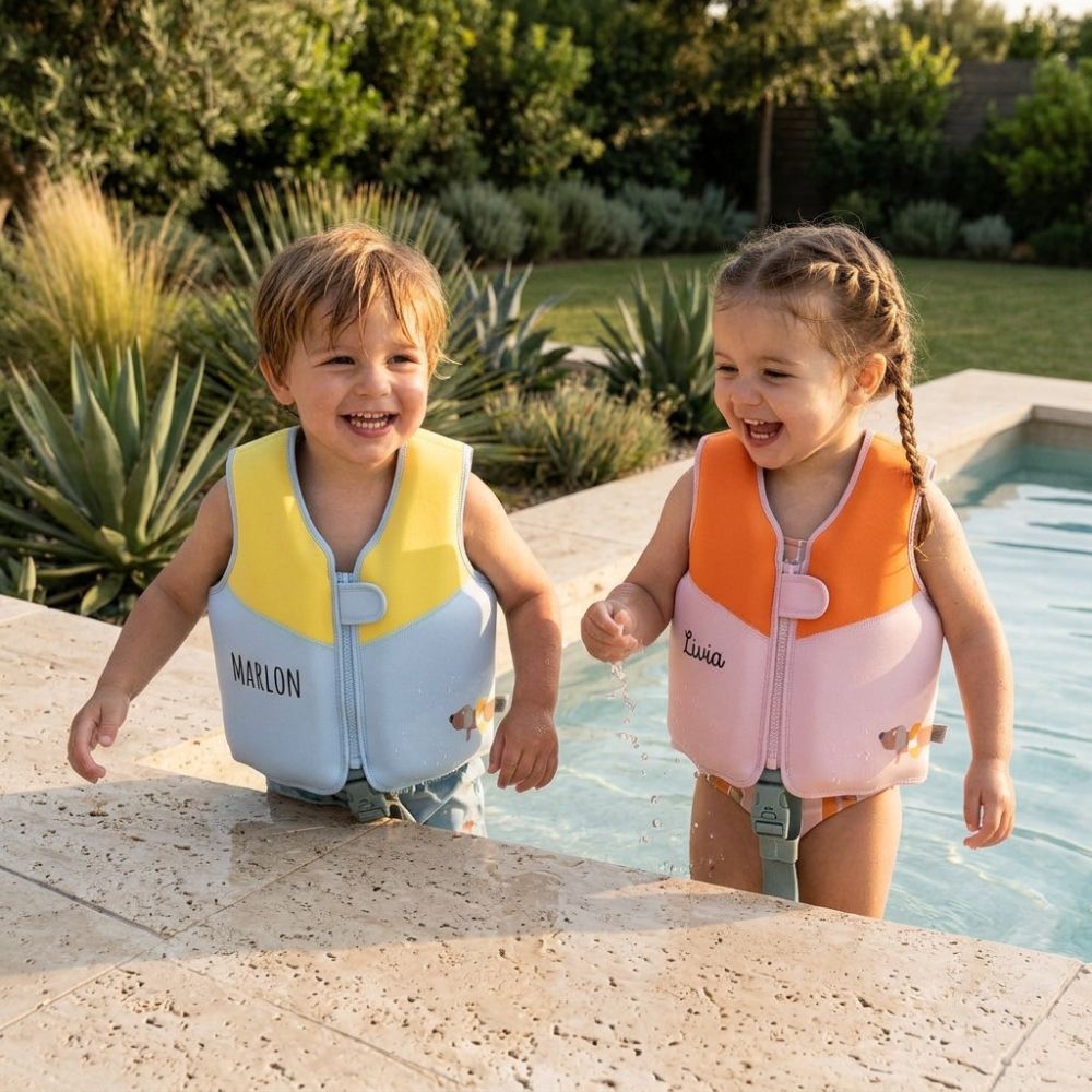 LÄSSIG Schwimmweste Dackel Kinder personalisiert - wunderwunsch