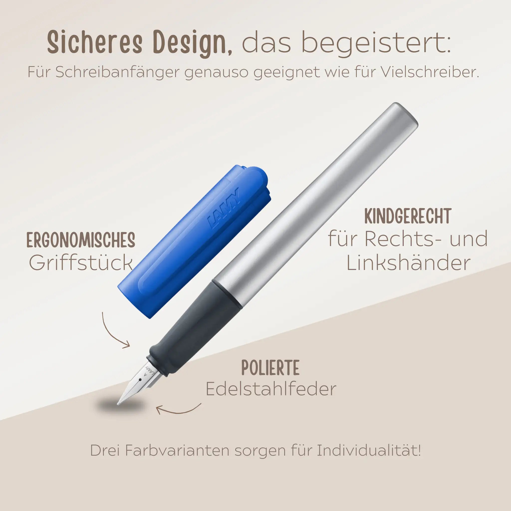 LAMY Füller personalisiert - grün, rosa, blau - wunderwunsch