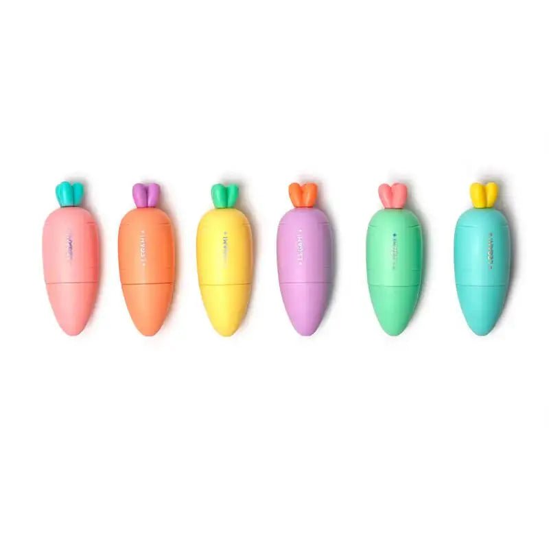 LEGAMI Mini-Textmarker 6er Set - Carrate Team - wunderwunsch