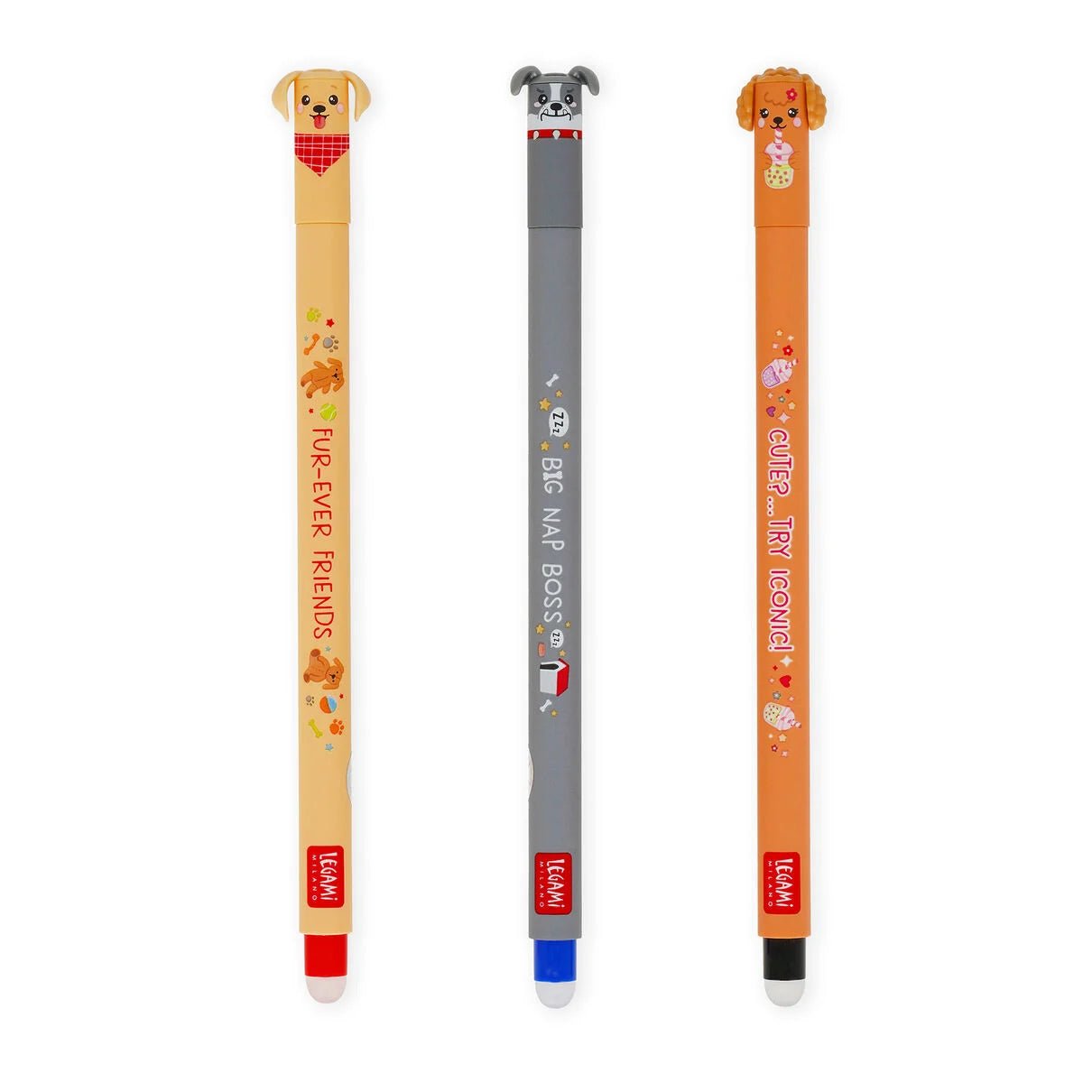 LEGAMI Set mit 3 Löschbaren Gelstiften - FUR EVER FRIENDS - wunderwunsch