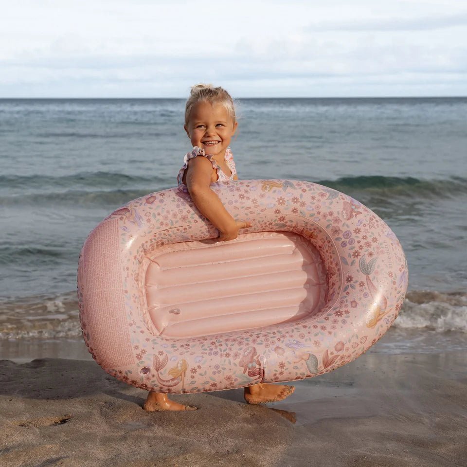 LITTLE DUTCH aufblasbares Boot - Meerjungfrau rosa - wunderwunsch