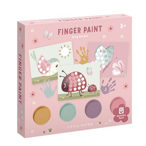 LITTLE DUTCH Fingerfarben Set - Fairy Garden rosa - wunderwunsch