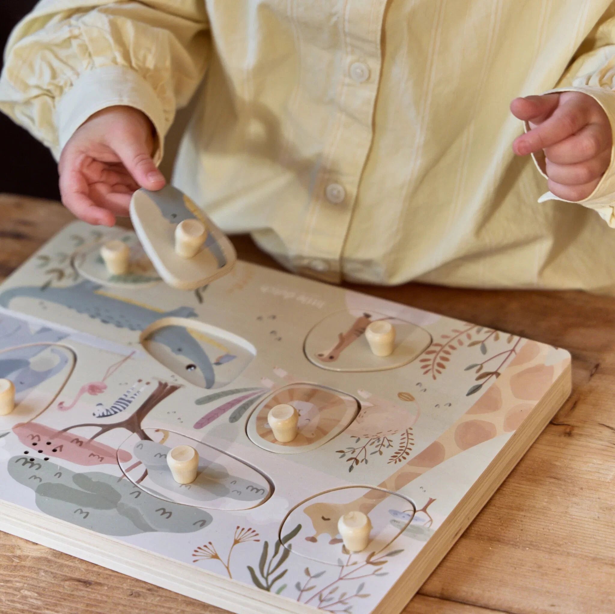 LITTLE DUTCH Geräuschepuzzle - Safari Friends - wunderwunsch
