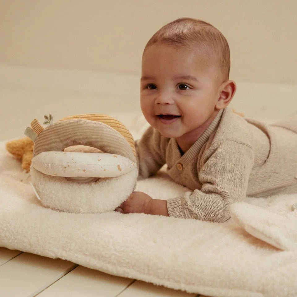 LITTLE DUTCH Greifball - Weiß - Newborn Naturals - wunderwunsch