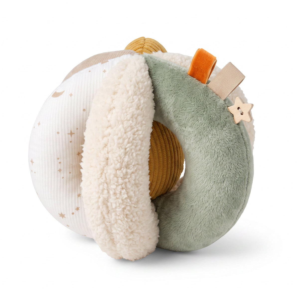 LITTLE DUTCH Greifball - Weiß - Newborn Naturals - wunderwunsch