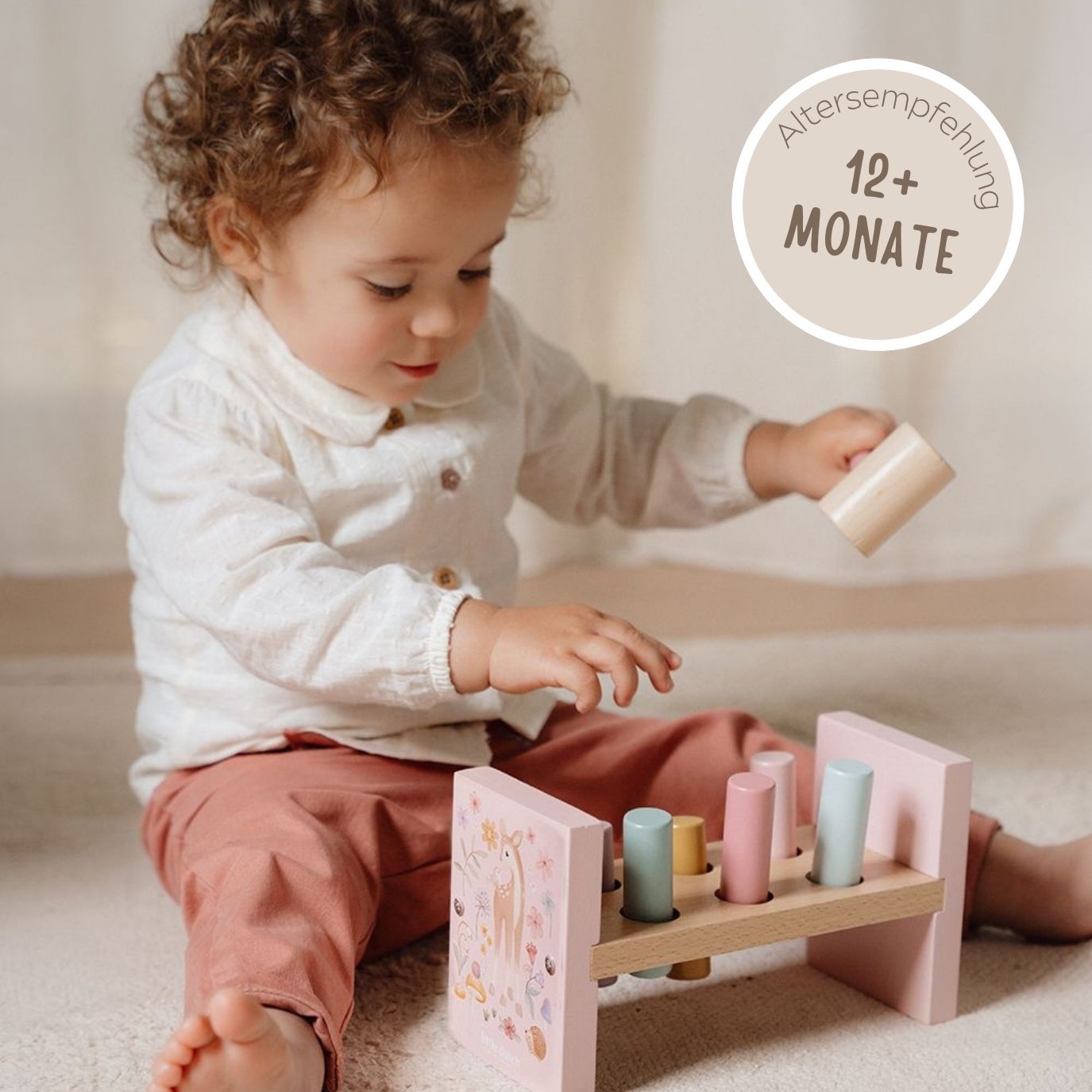 LITTLE DUTCH Holz Hammerbank - Fairy Garden rosa - wunderwunsch