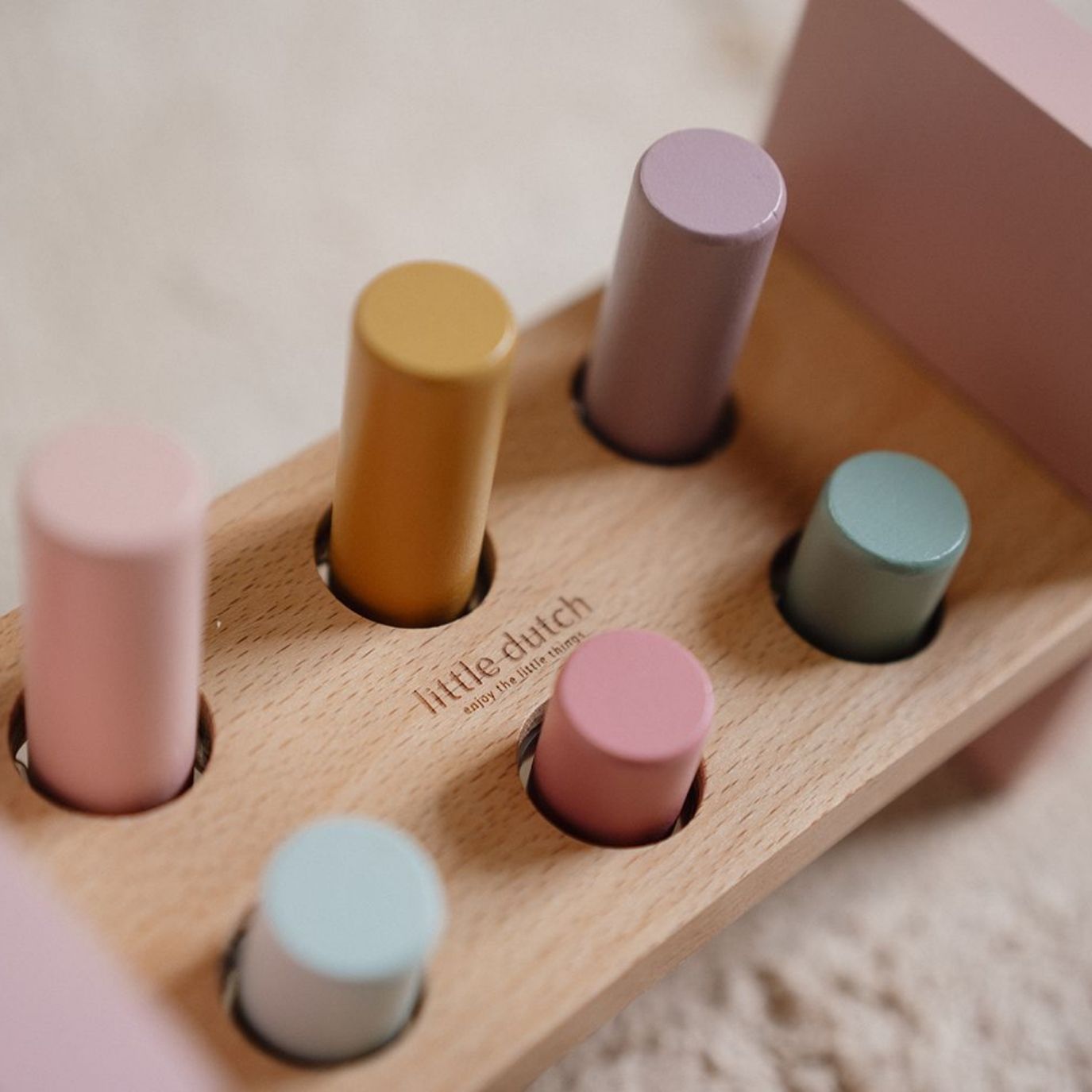 LITTLE DUTCH Holz Hammerbank - Fairy Garden rosa - wunderwunsch