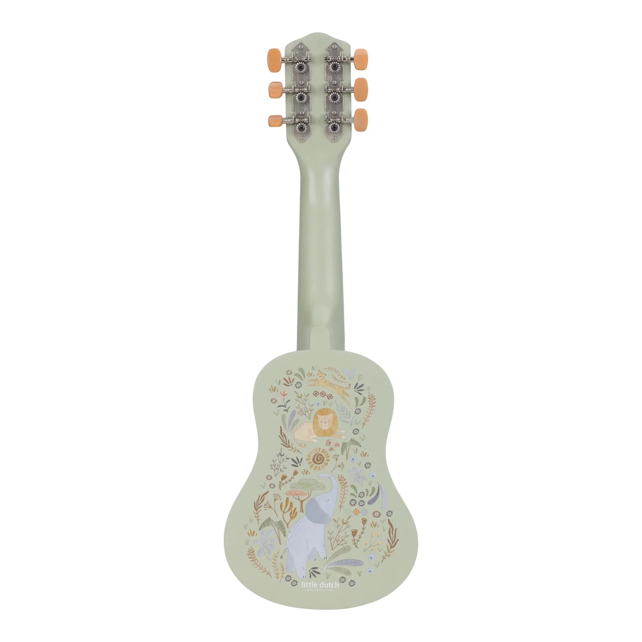 LITTLE DUTCH Holzgitarre - Grün - Safari Friends - wunderwunsch