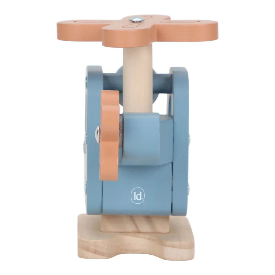 LITTLE DUTCH Holzspielzeug Hubschrauber - blau - wunderwunsch