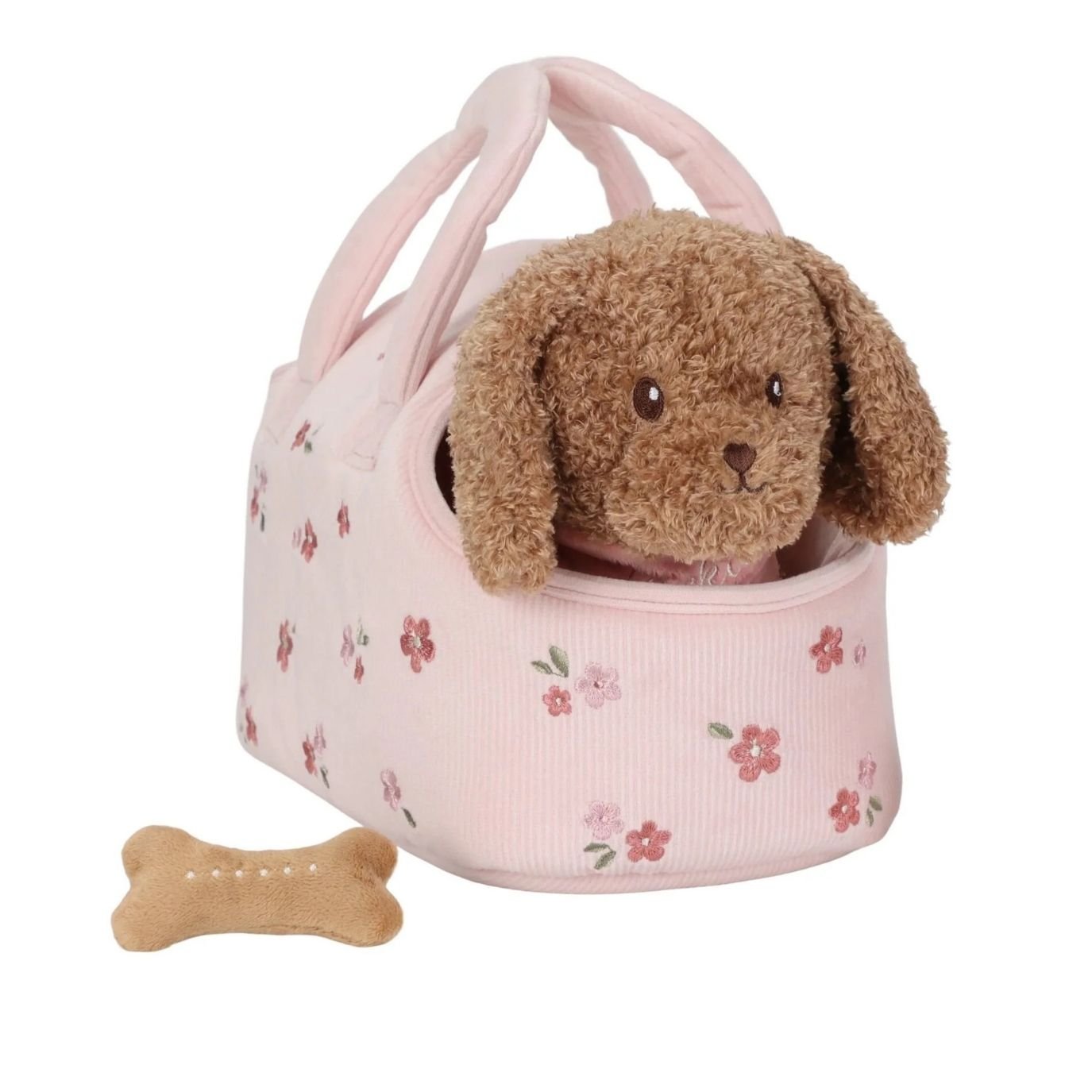 LITTLE DUTCH Kuschelhund in Tasche rosa - wunderwunsch
