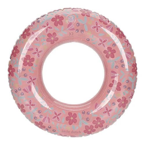 LITTLE DUTCH Schwimmring - Pink Flowers - wunderwunsch
