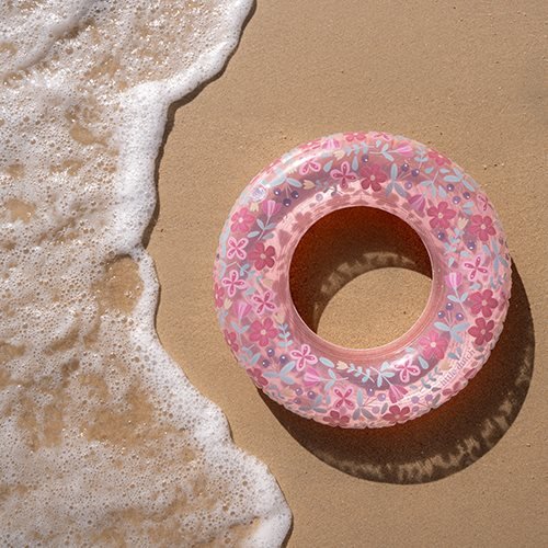 LITTLE DUTCH Schwimmring - Pink Flowers - wunderwunsch
