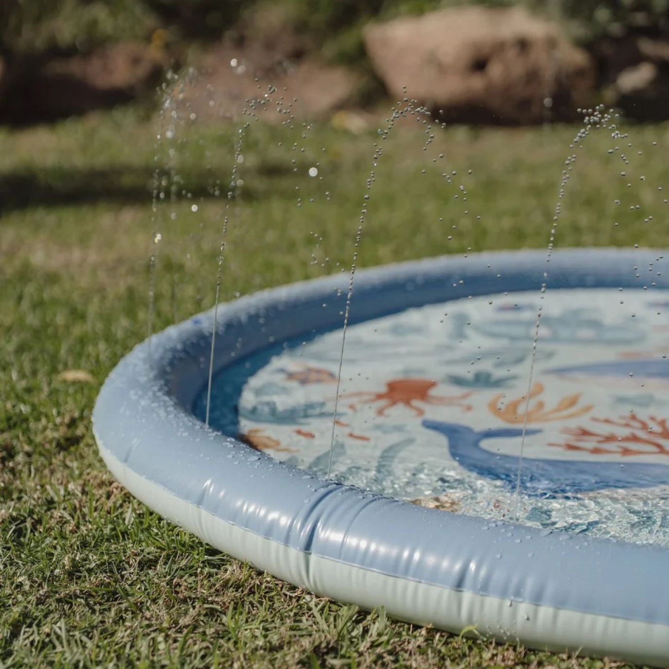 LITTLE DUTCH Wasserspielmatte - Ozean blau - wunderwunsch