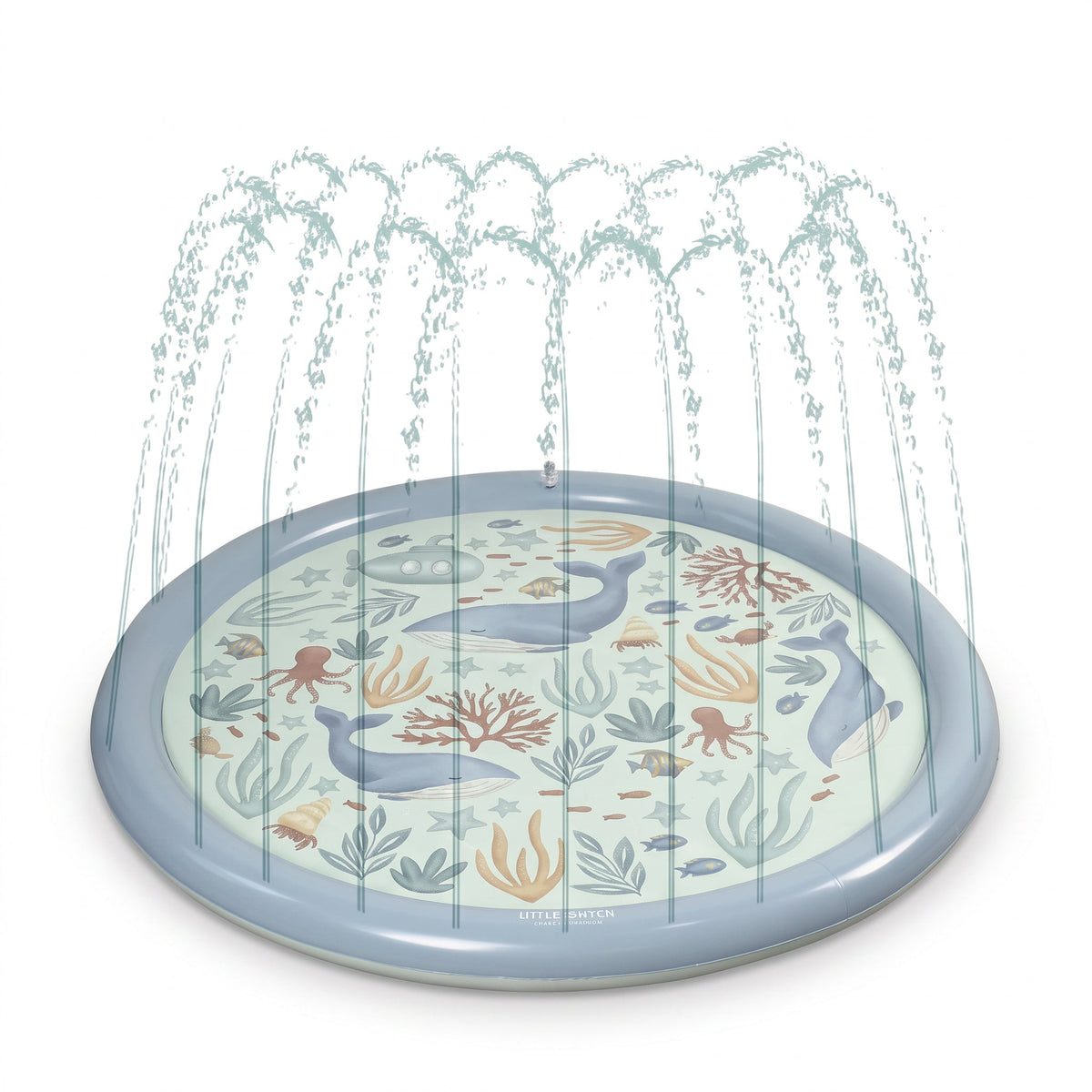 LITTLE DUTCH Wasserspielmatte - Ozean blau - wunderwunsch