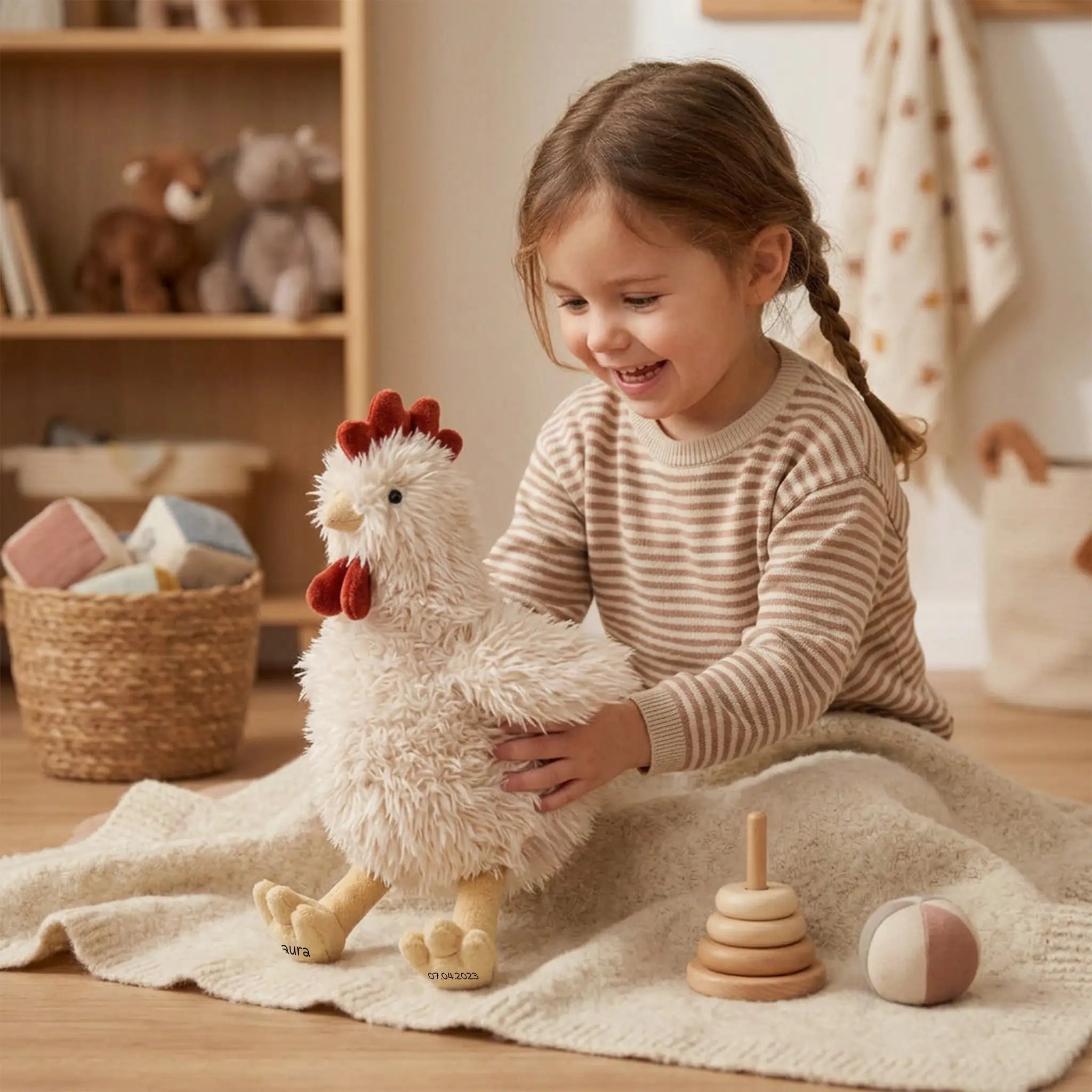 MEALIVING Kuscheltier Huhn - wunderwunsch