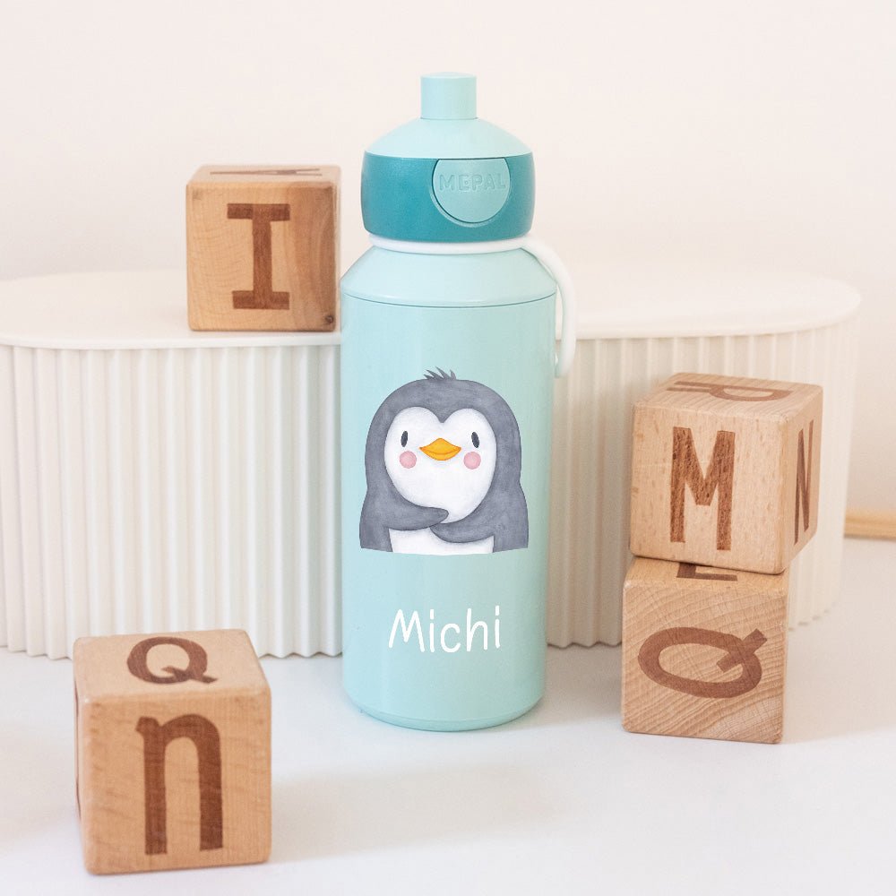 MEPAL Kinder Trinkflasche Campus personalisiert - Tier Aquarell - wunderwunsch