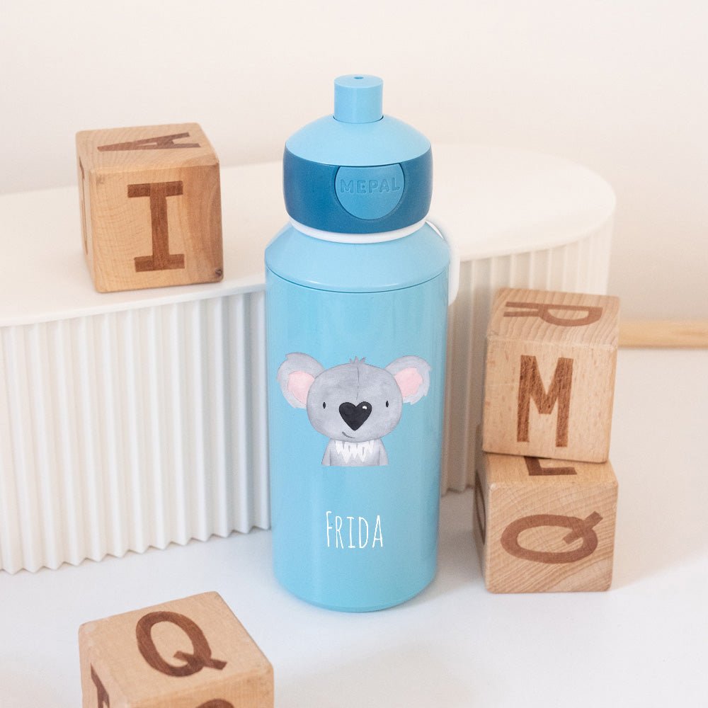 MEPAL Kinder Trinkflasche Campus personalisiert - Tier Aquarell - wunderwunsch