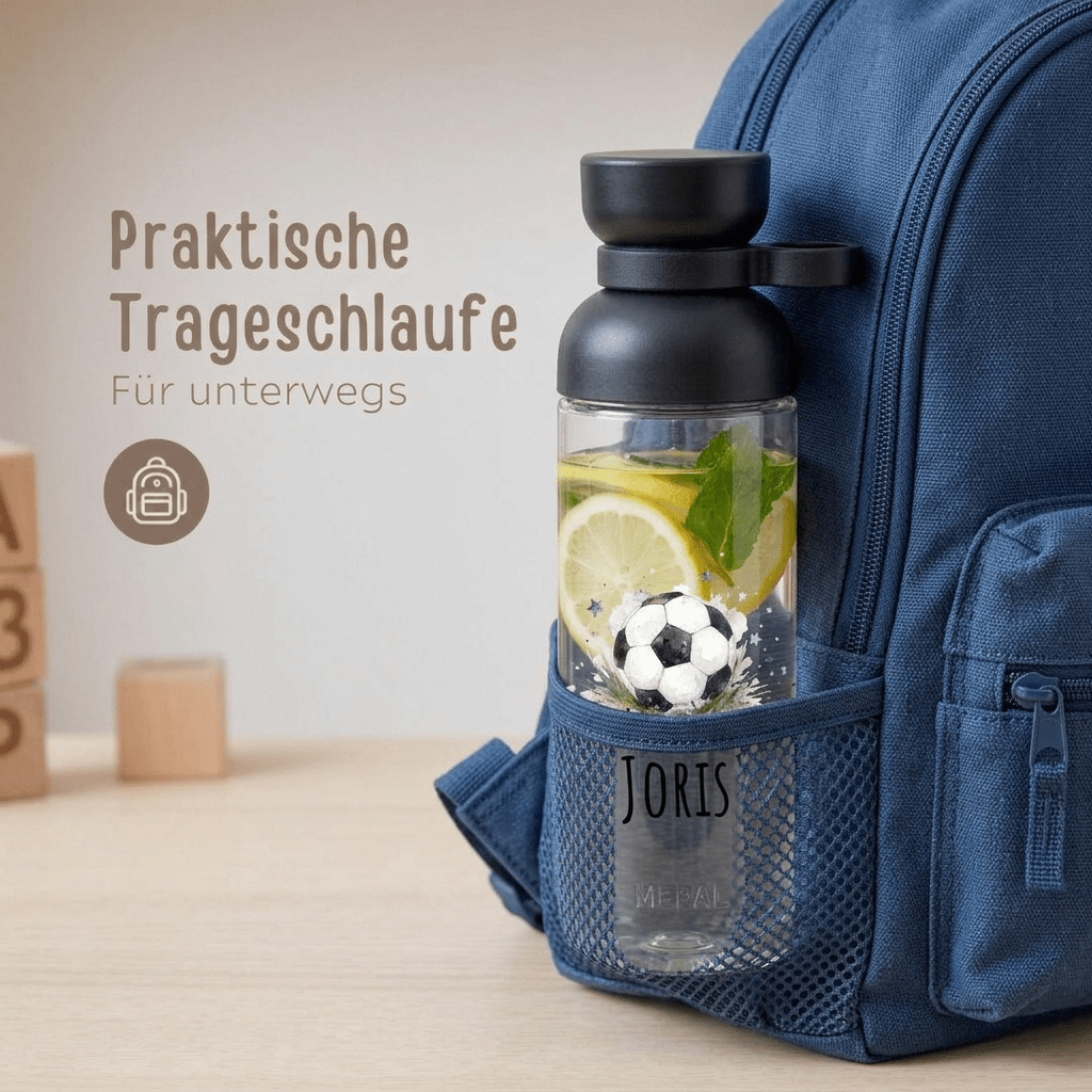 MEPAL Kinder Trinkflasche Vita personalisiert - Fußball - wunderwunsch