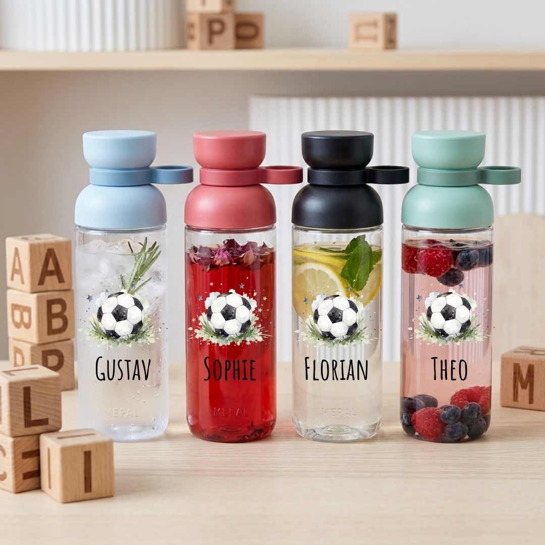 MEPAL Kinder Trinkflasche Vita personalisiert - Fußball - wunderwunsch