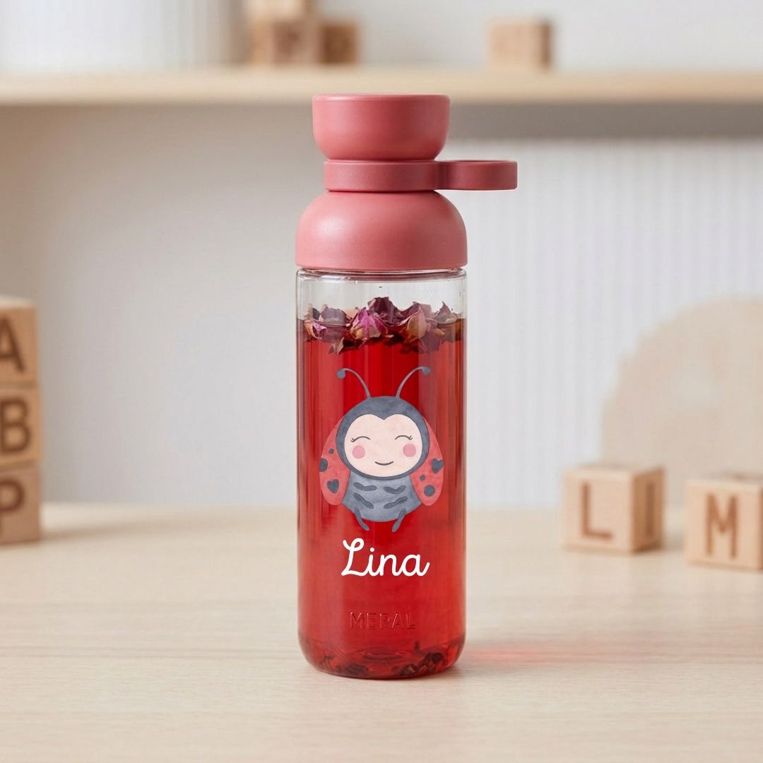 MEPAL Kinder Trinkflasche Vita personalisiert - Tier Aquarell - wunderwunsch