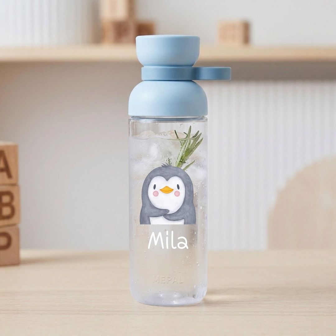 MEPAL Kinder Trinkflasche Vita personalisiert - Tier Aquarell - wunderwunsch