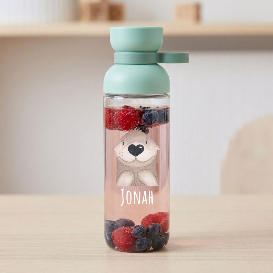 MEPAL Kinder Trinkflasche Vita personalisiert - Tier Aquarell - wunderwunsch