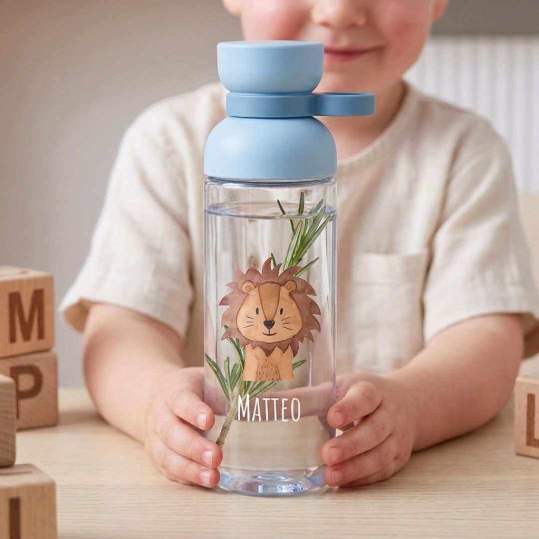 MEPAL Kinder Trinkflasche Vita personalisiert - Tier Aquarell - wunderwunsch