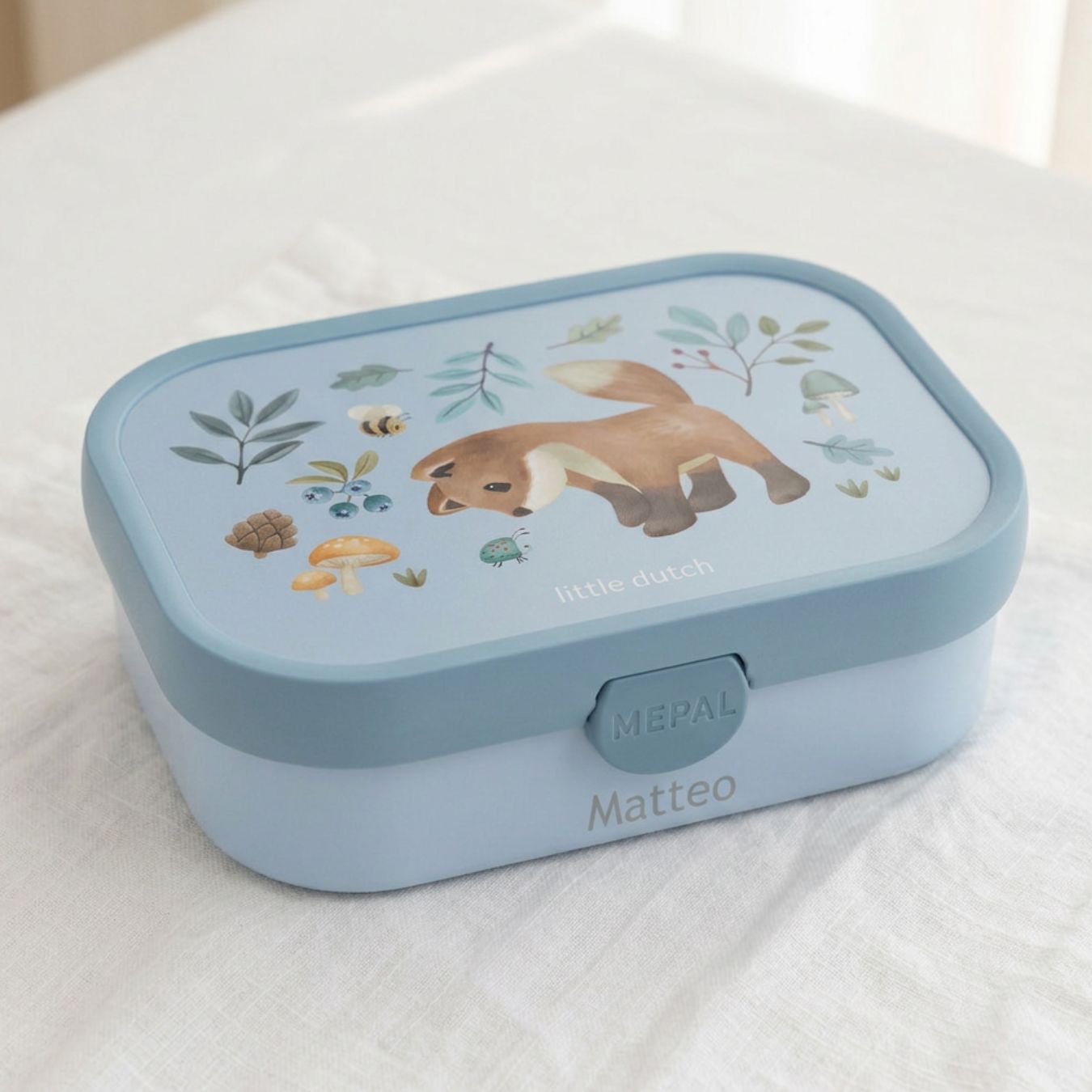 MEPAL x Little Dutch Brotdose Campus mit Einsatz personalisiert - wunderwunsch
