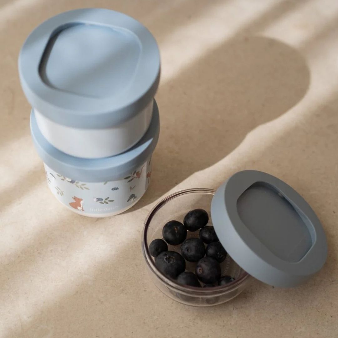 MEPAL x Little Dutch Snackbox stapelbar 3-teilig personalisiert - wunderwunsch