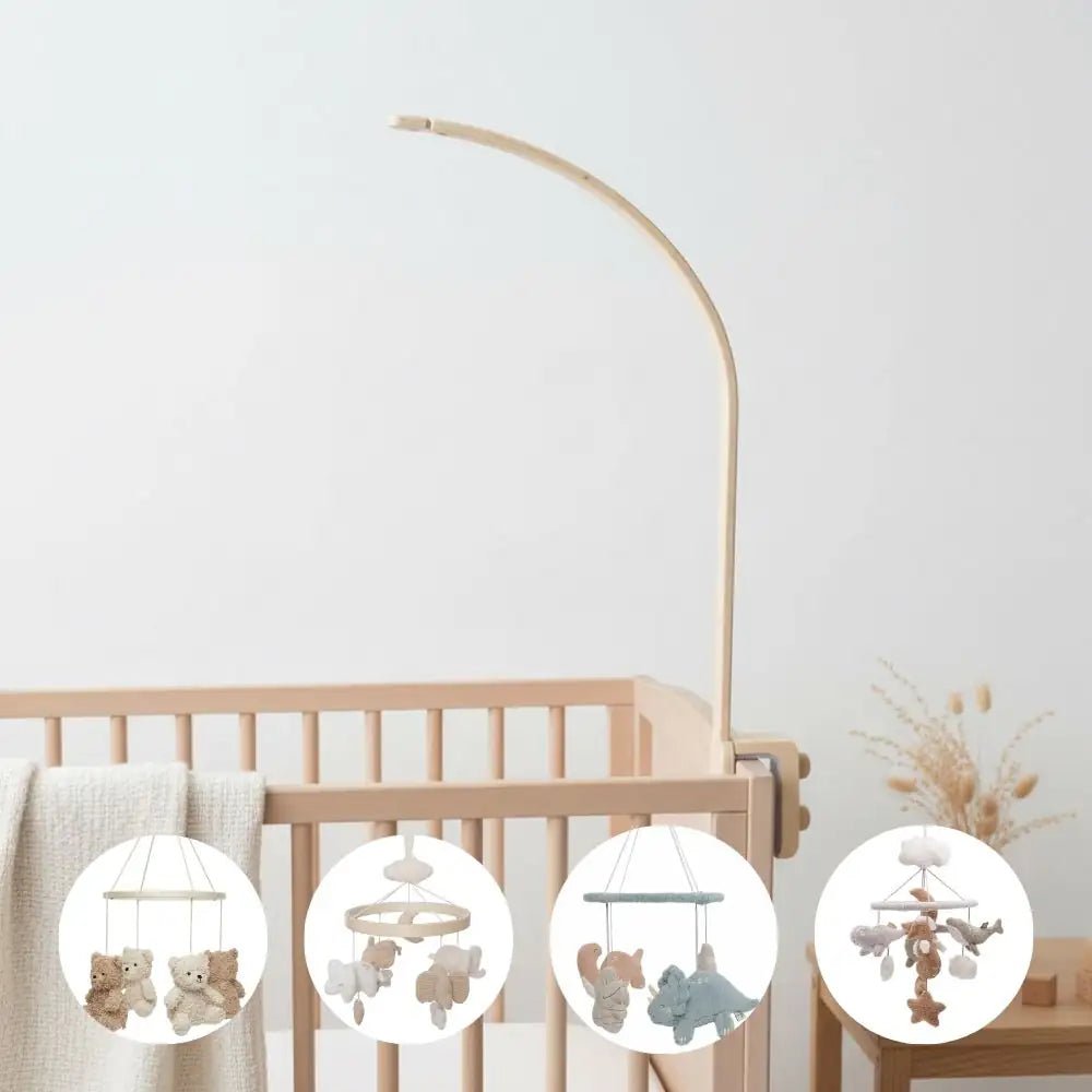Mobile Halter aus Holz - optional mit Mobile - wunderwunsch
