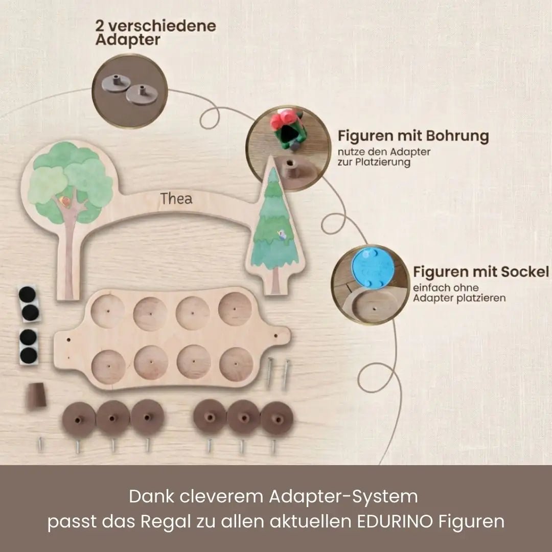 Modulares Regal für Edurino Figuren und Eingabestift - Zauberwald - wunderwunsch