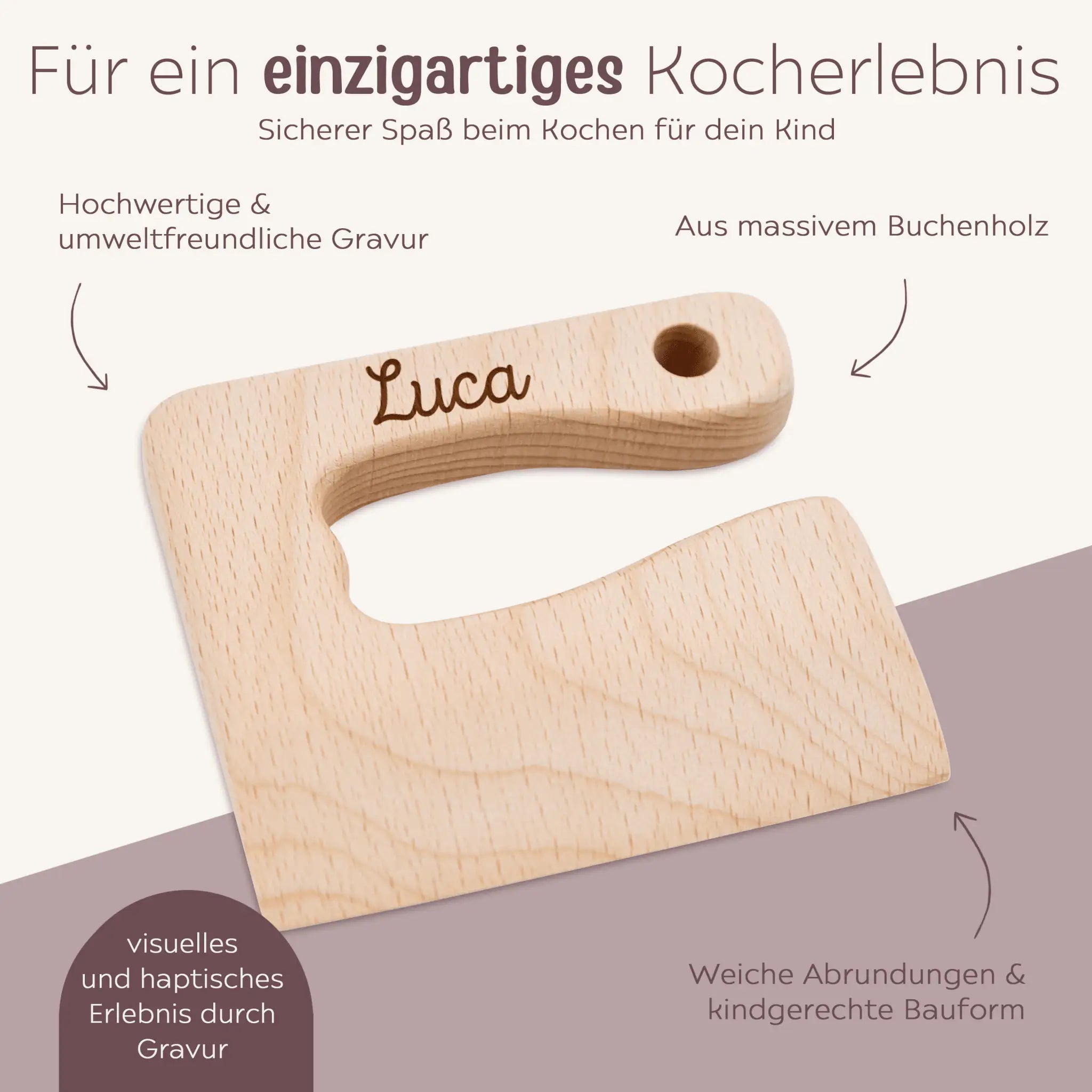 Montessori sicheres Kindermesser personalisiert - wunderwunsch