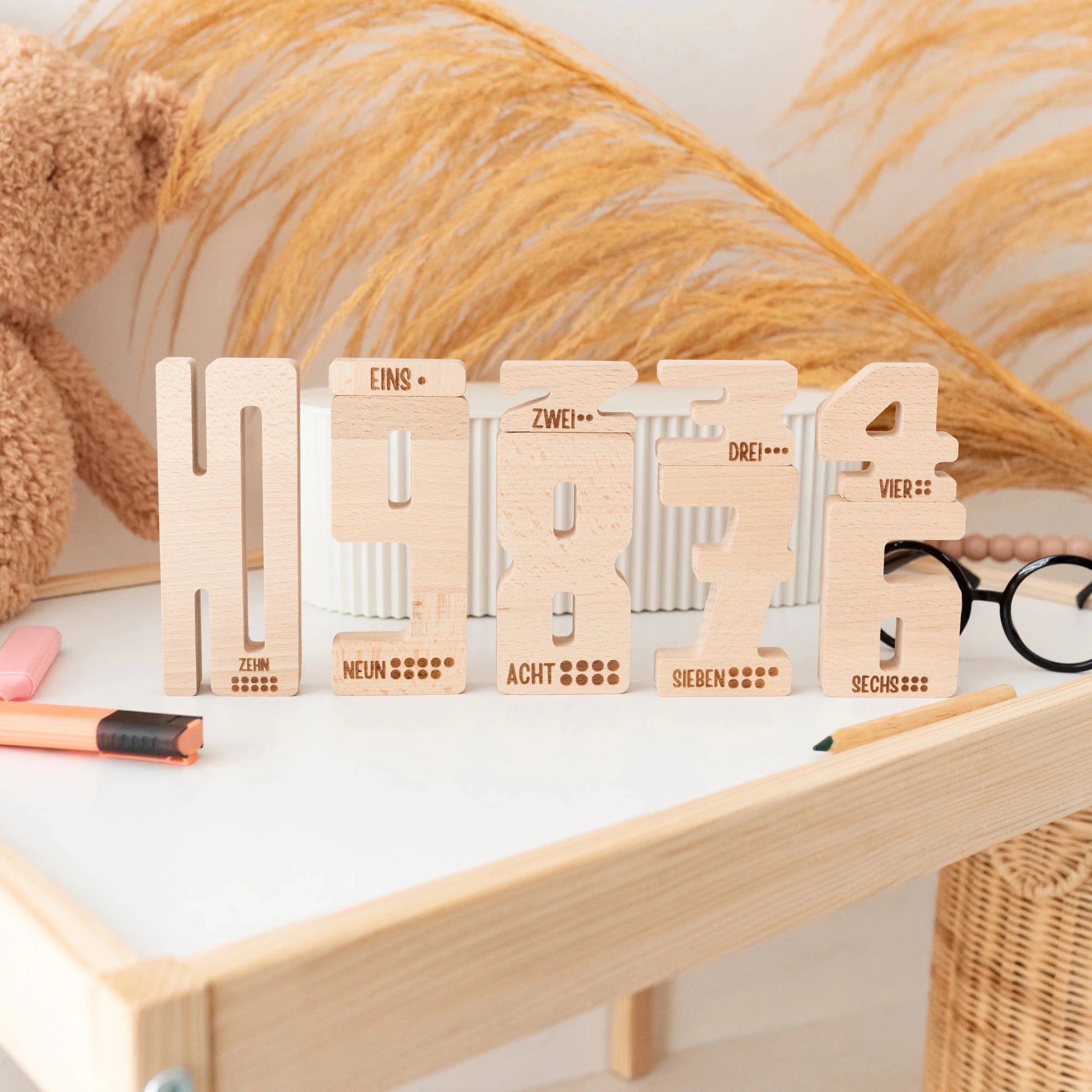 Montessori Zahlenbausteine personalisierbar - wunderwunsch