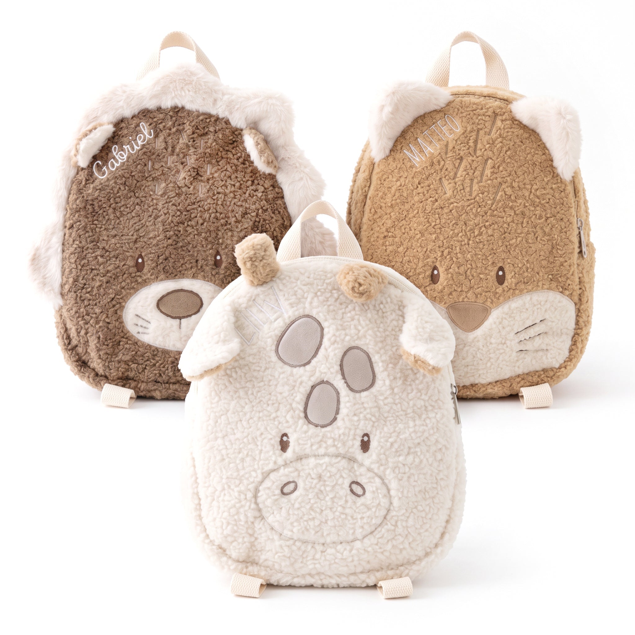 NATTOU Rucksack Tierform - Giraffe, Fuchs, Löwe - wunderwunsch