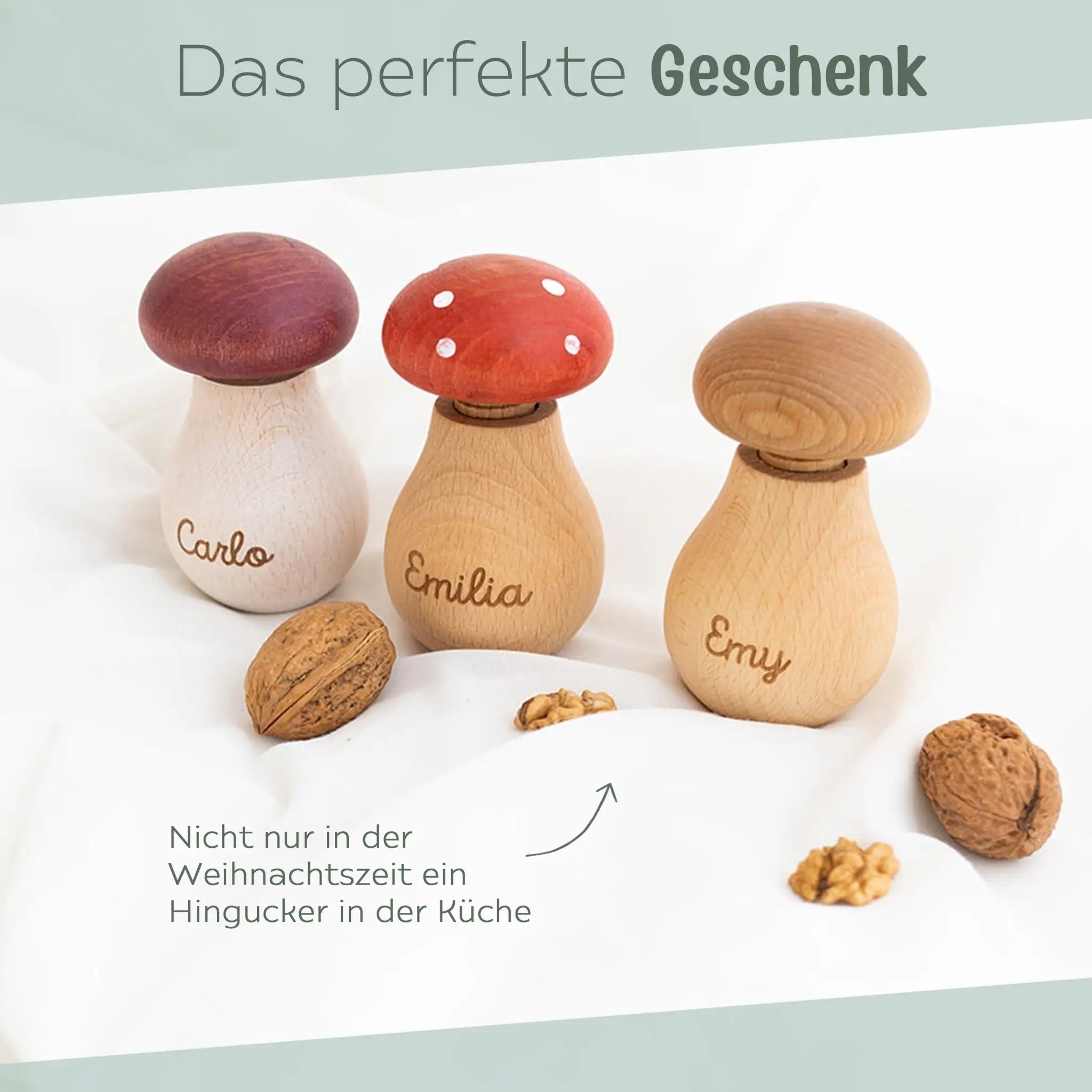 Nussknacker Pilz personalisiert - wunderwunsch