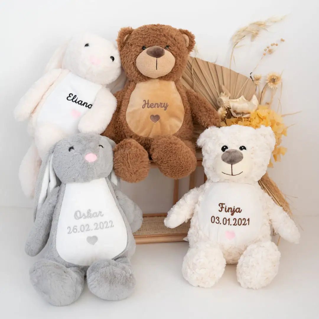 Personalisiertes Kuscheltier mit Namens - Stickerei - wunderwunsch