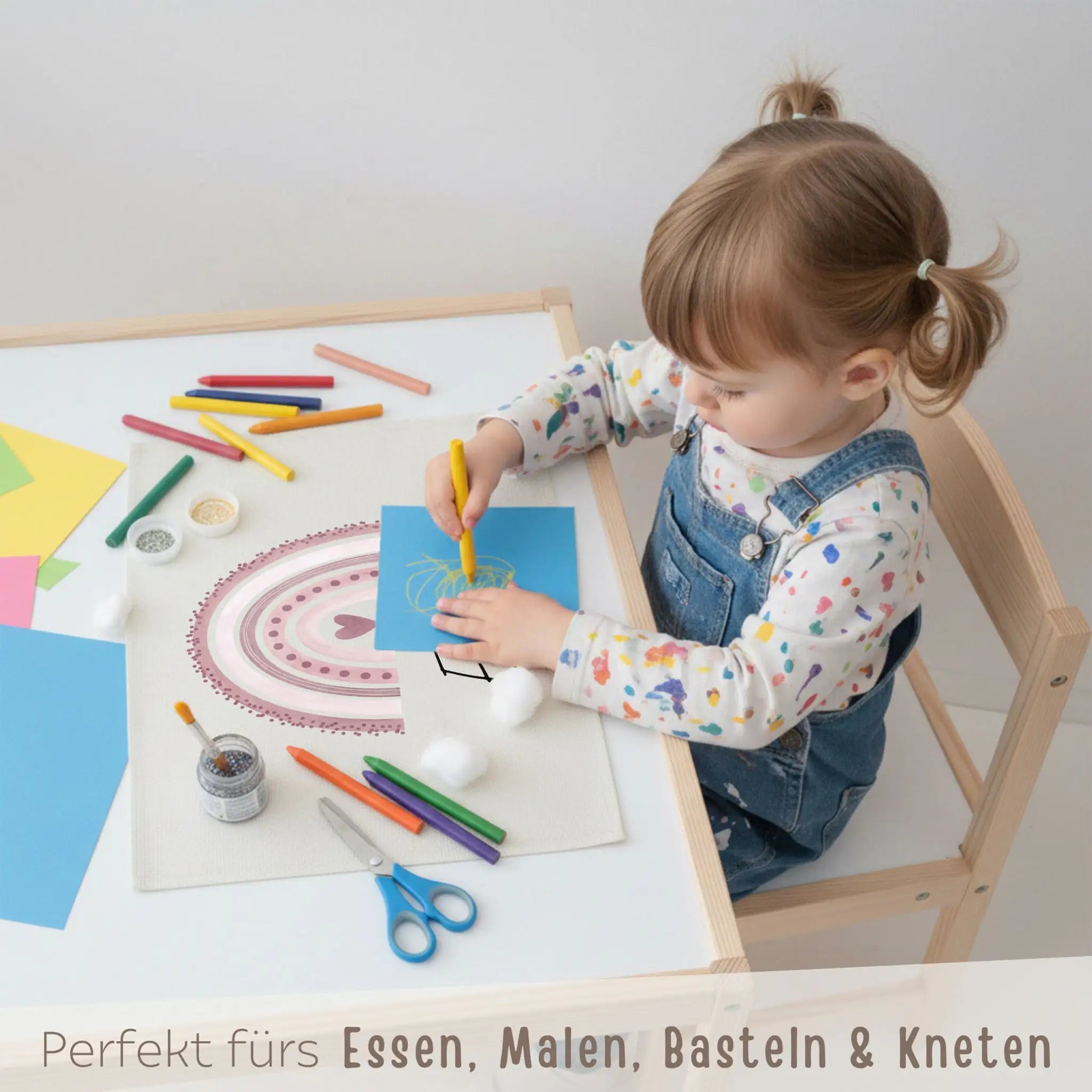 Platzdeckchen personalisiert - Regenbogen Aquarell - wunderwunsch