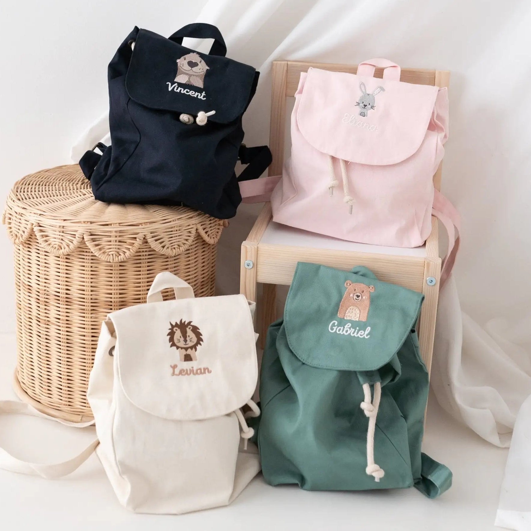 Rucksack mit Namensstick & Wunderwunsch - Tier - wunderwunsch