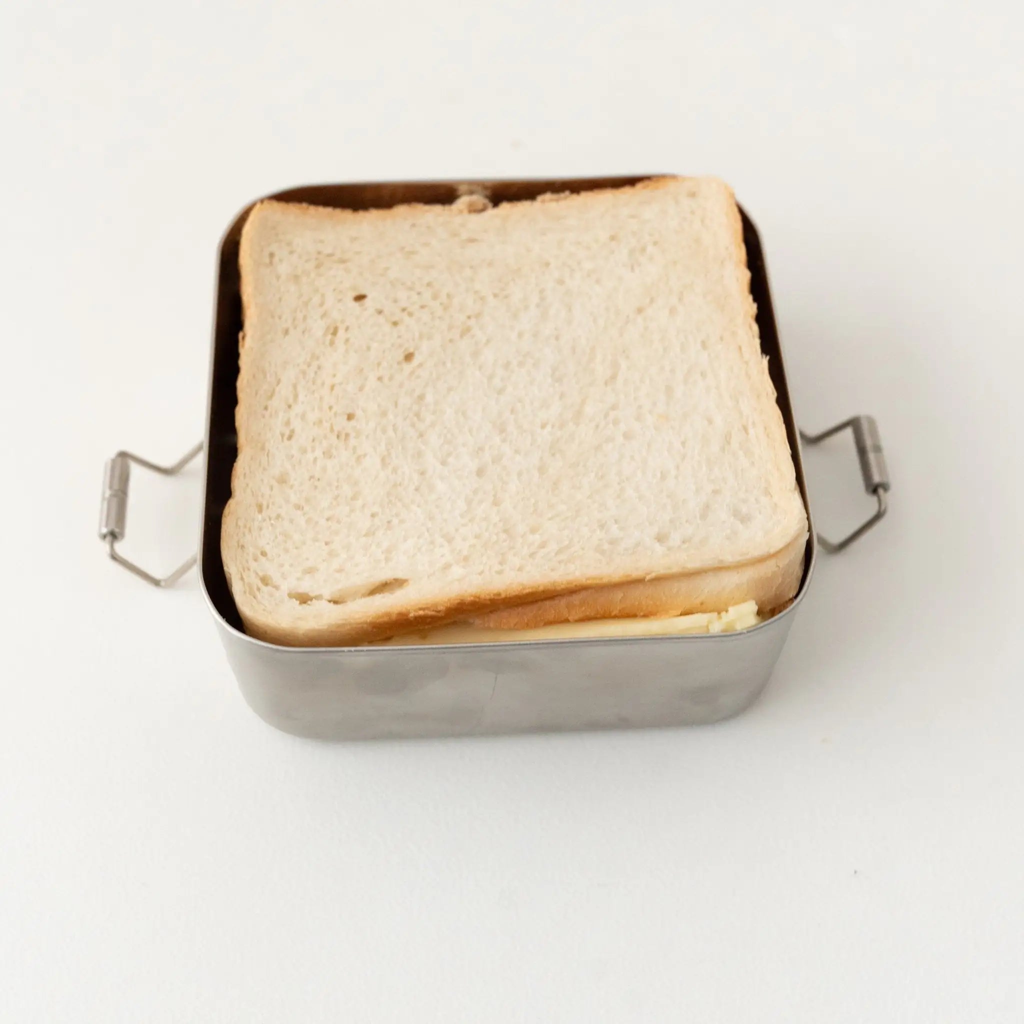 Sandwichbox Quadratische Brotdose Edelstahl personalisiert - Tier Aquarell - wunderwunsch