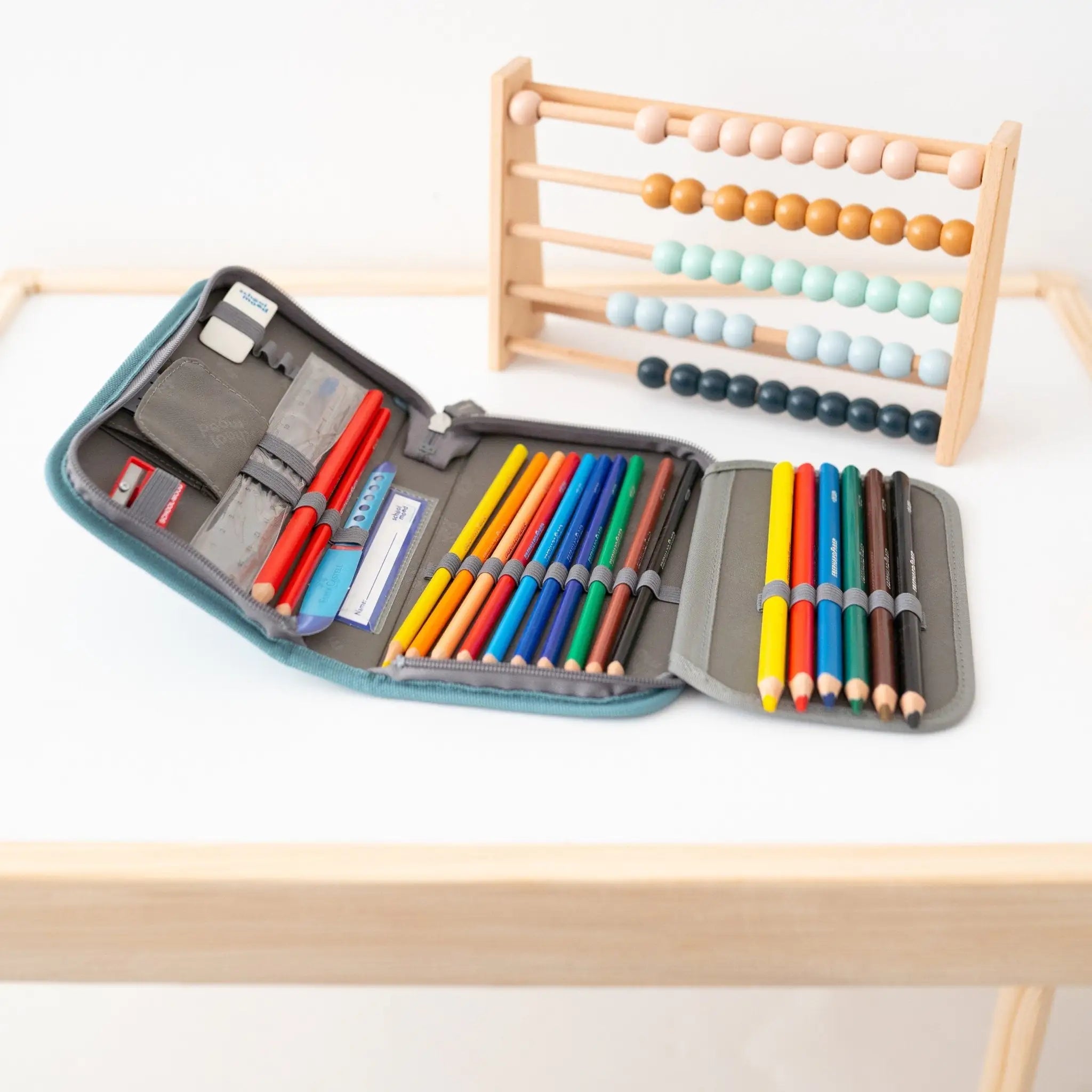 SCHOOL MOOD Schulranzen Set Ocean - Blau - wunderwunsch