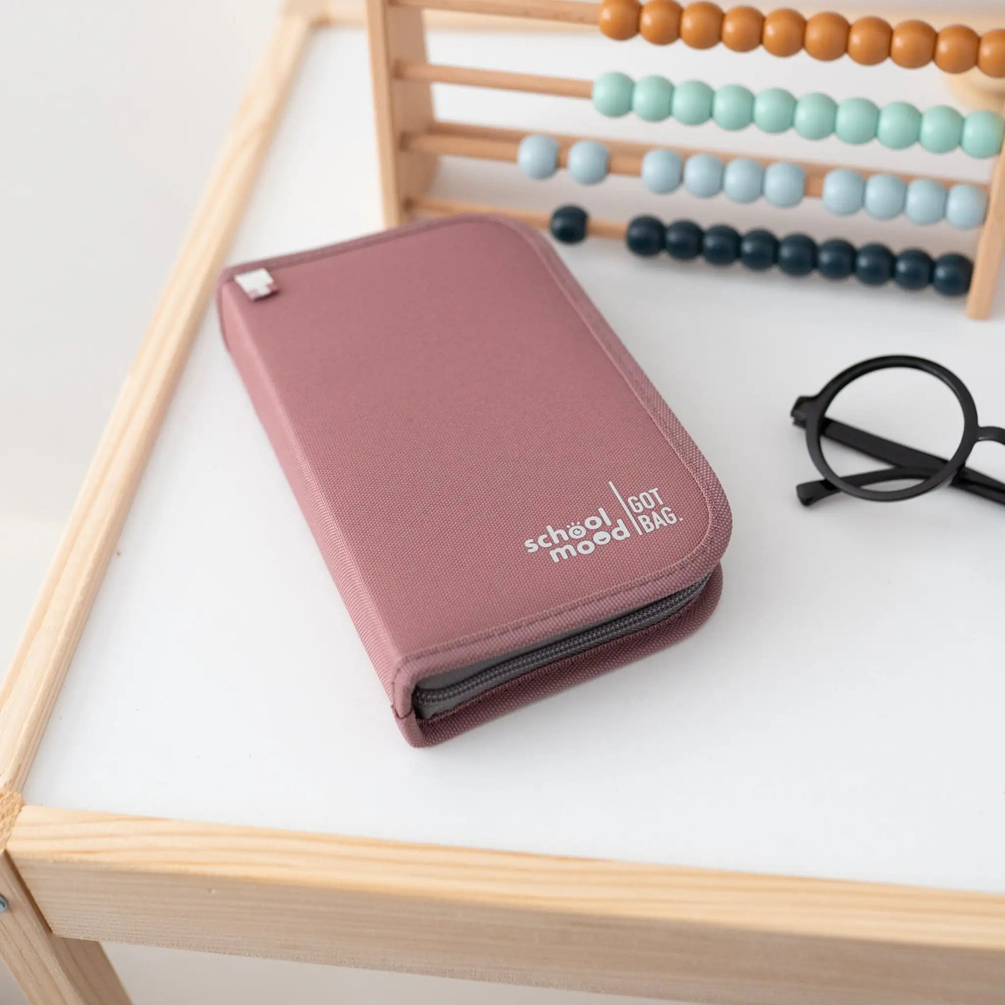 SCHOOL MOOD Schulranzen Set Ocean - Rosa - wunderwunsch