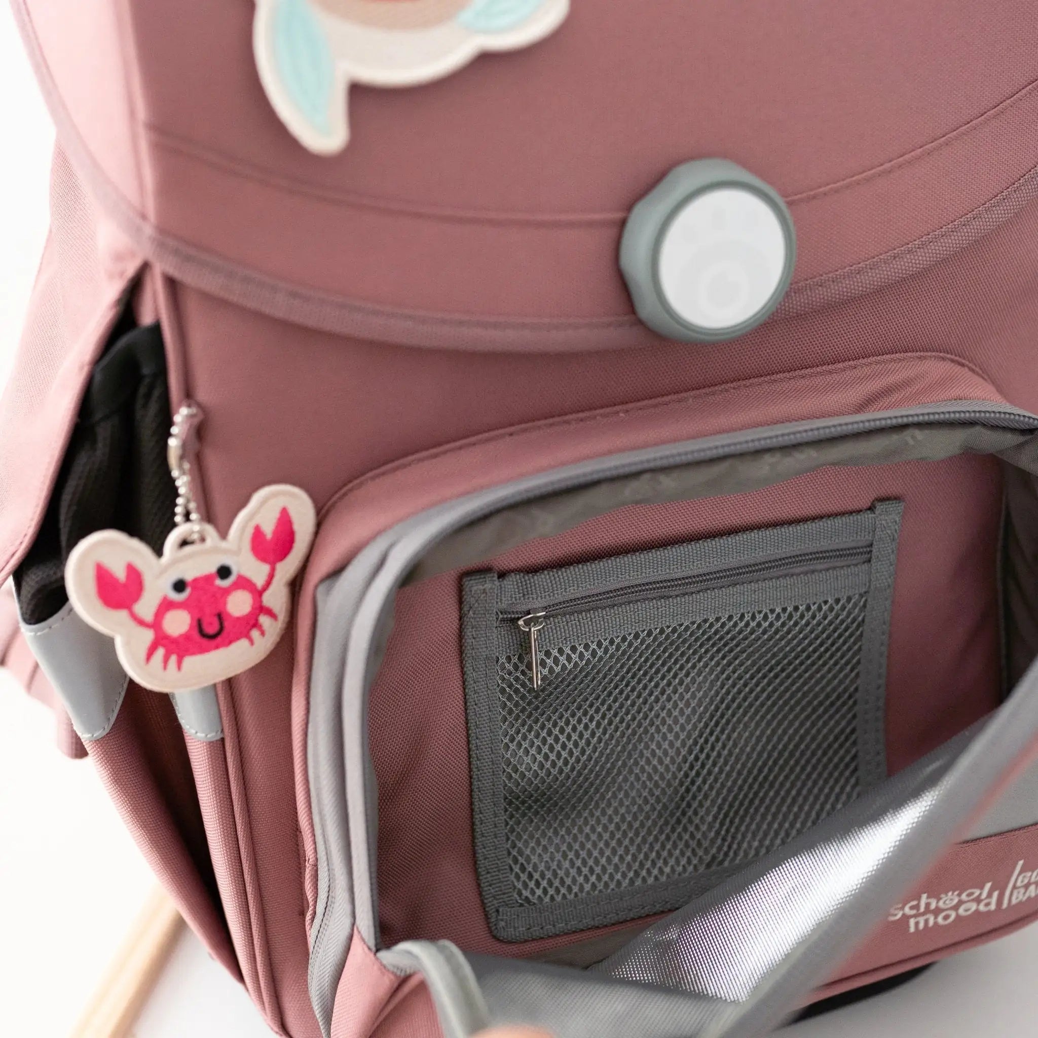 SCHOOL MOOD Schulranzen Set Ocean - Rosa - wunderwunsch
