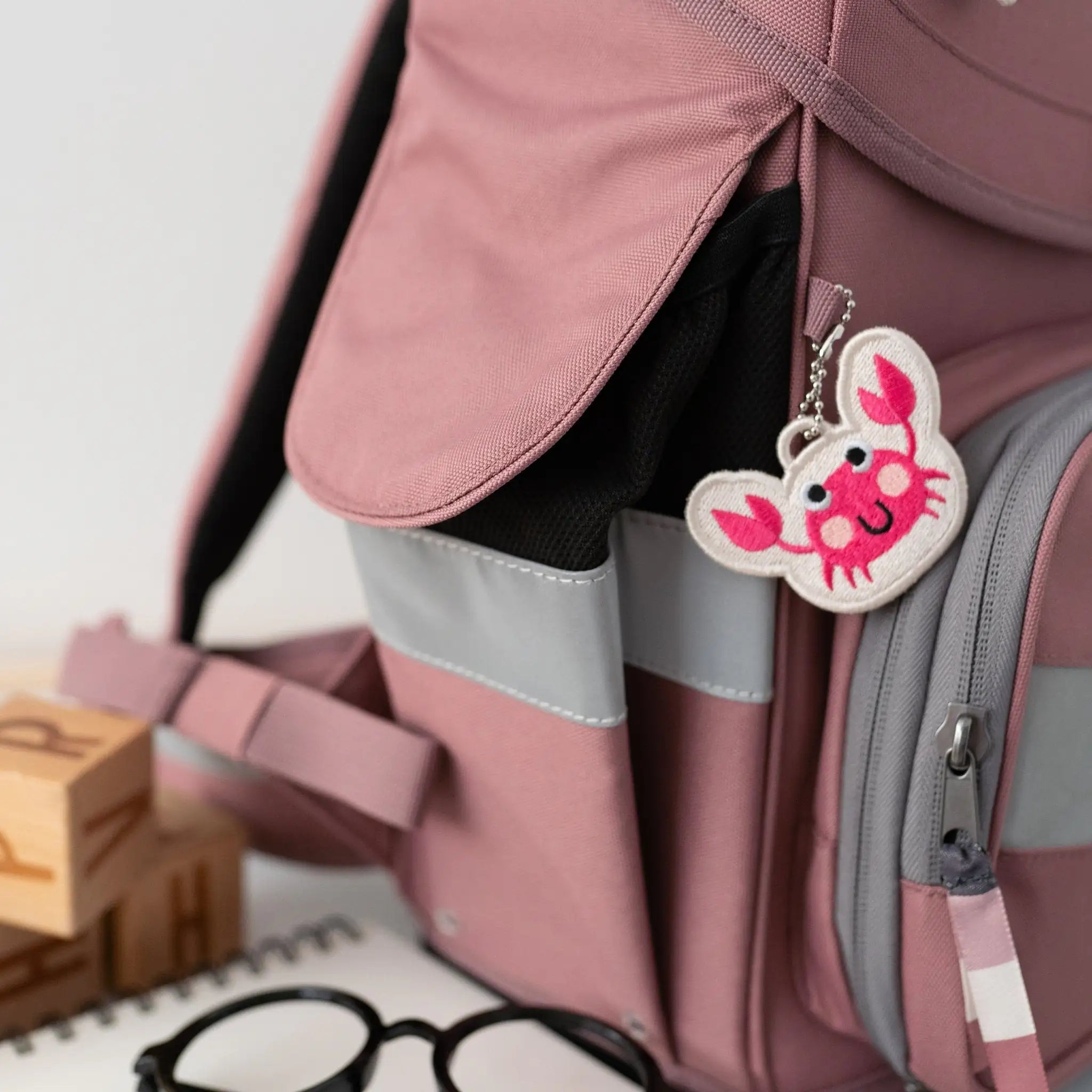 SCHOOL MOOD Schulranzen Set Ocean - Rosa - wunderwunsch